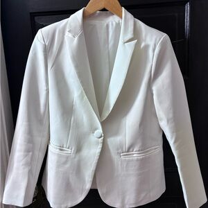 Elegant White Women's Blazer